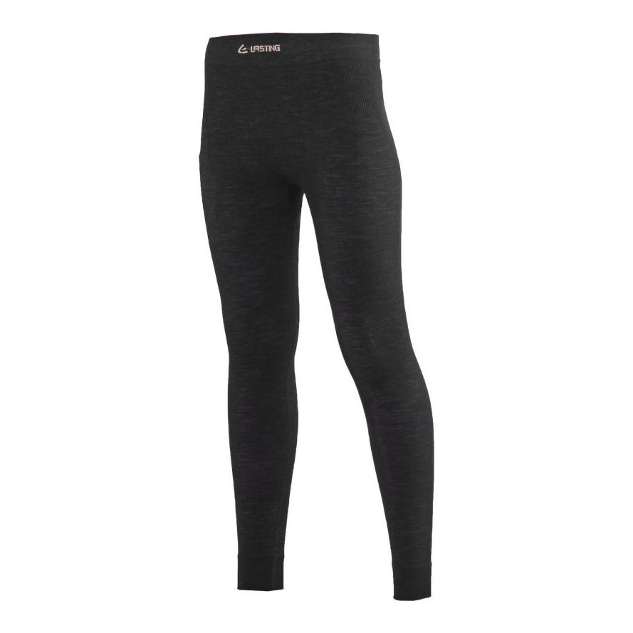 Lasting WAURA Frauen Merino Leggins - schwarz