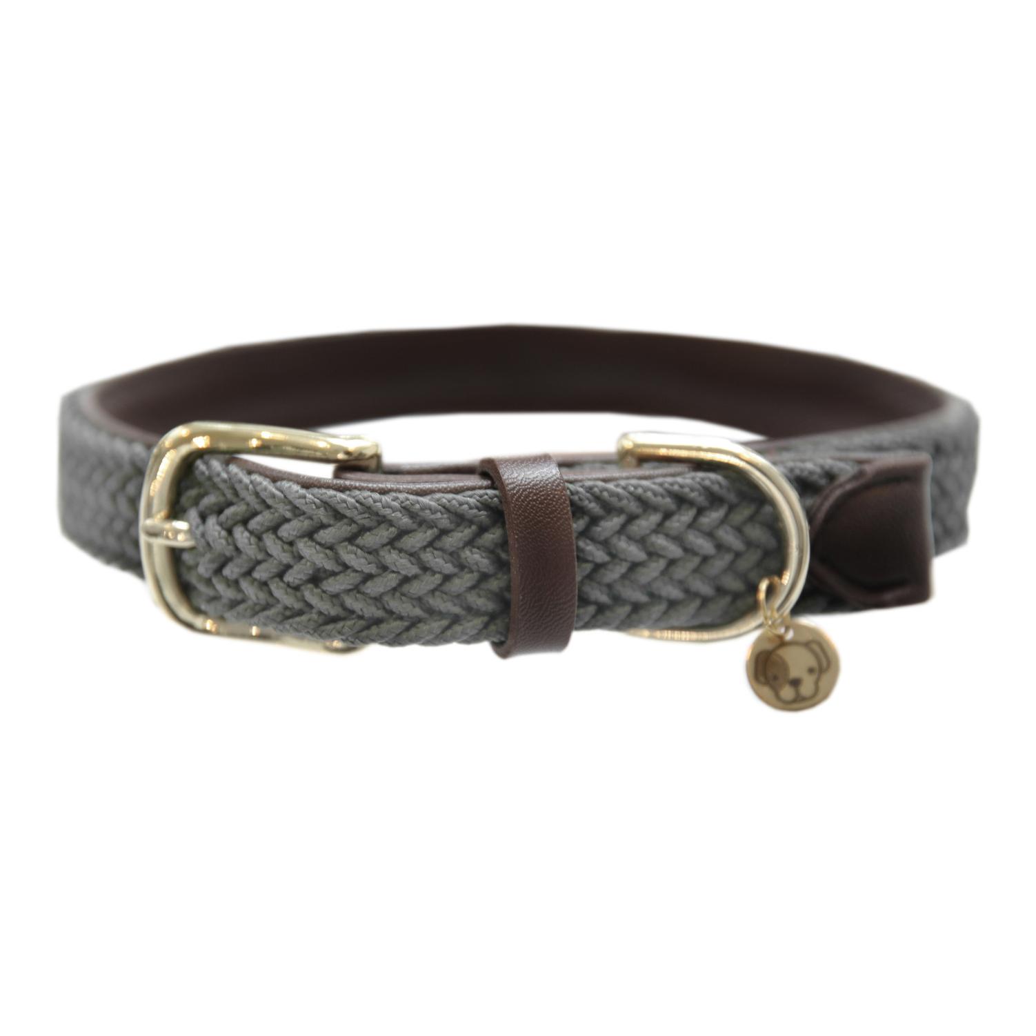 Kentucky Dogwear Hundehalsband Nylon geflochten - grau
