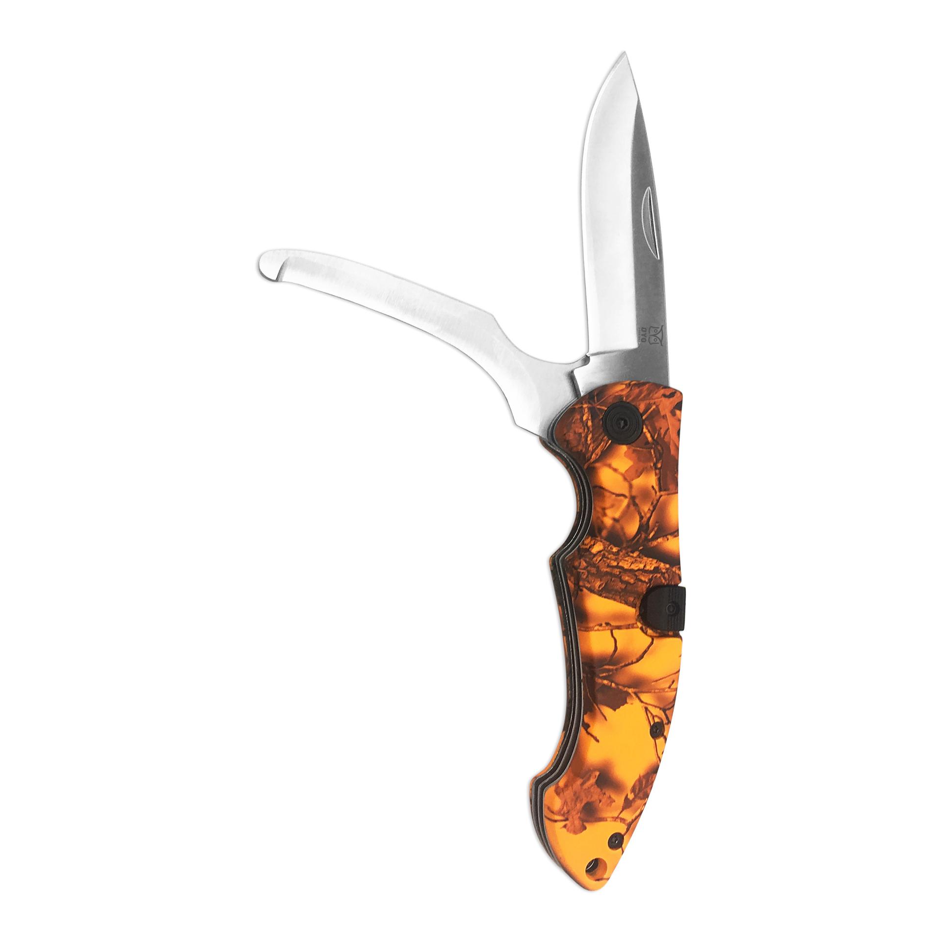 GEVIR DUO - Jagdklappmesser mit zwei Klingen und Hülle