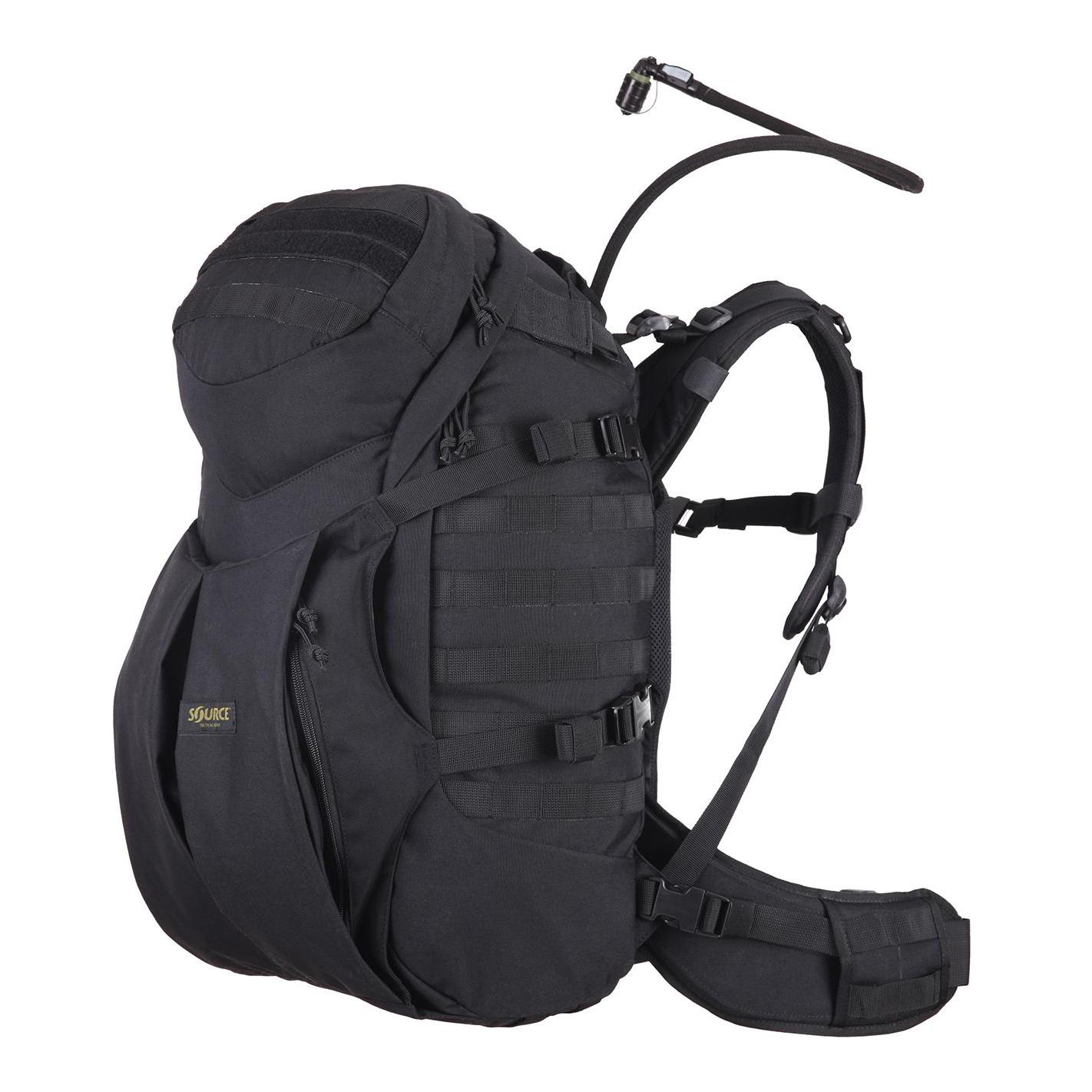 Double D 45L Last- und Trinkrucksack - Schwarz