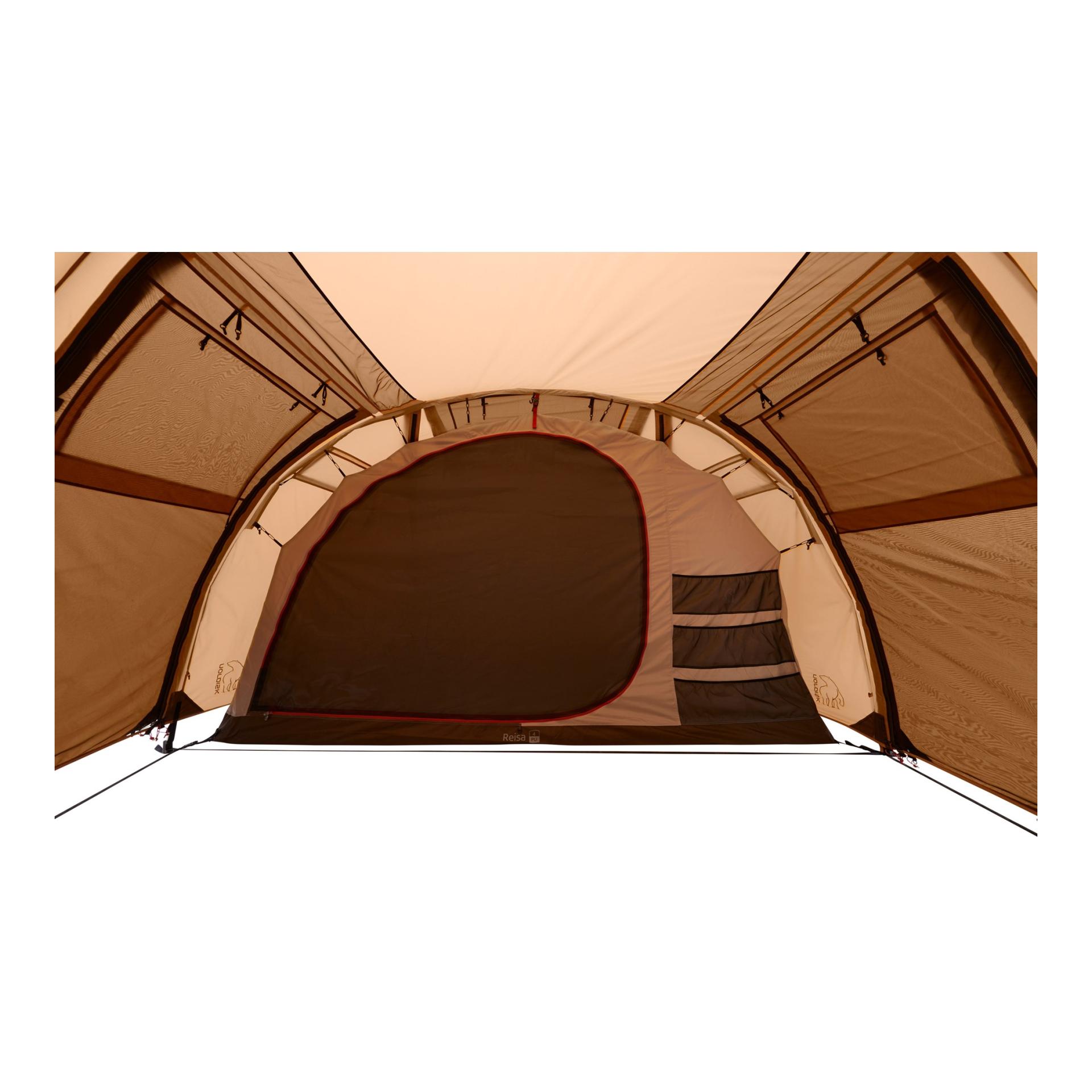 Reisa 4 PU Familienzelt für 4 Personen - Braun