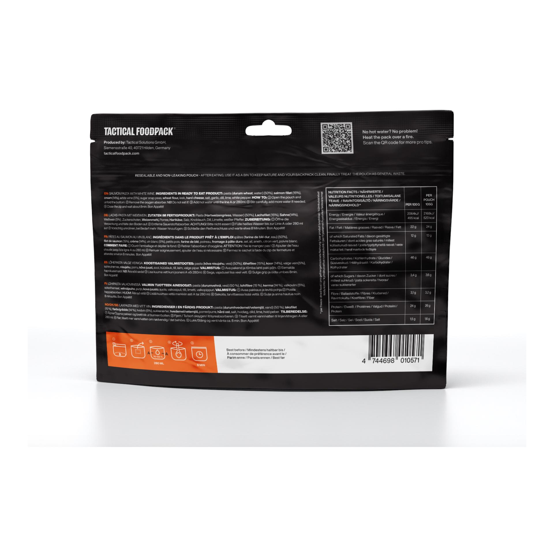 Salmon Pasta with White Wine