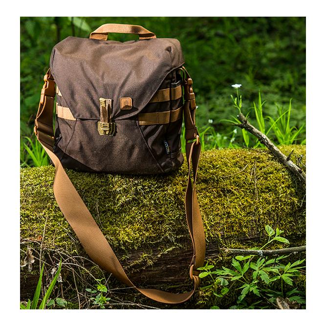 Bushcraft Haversack Umhängetasche - Erdbraun / Lehm