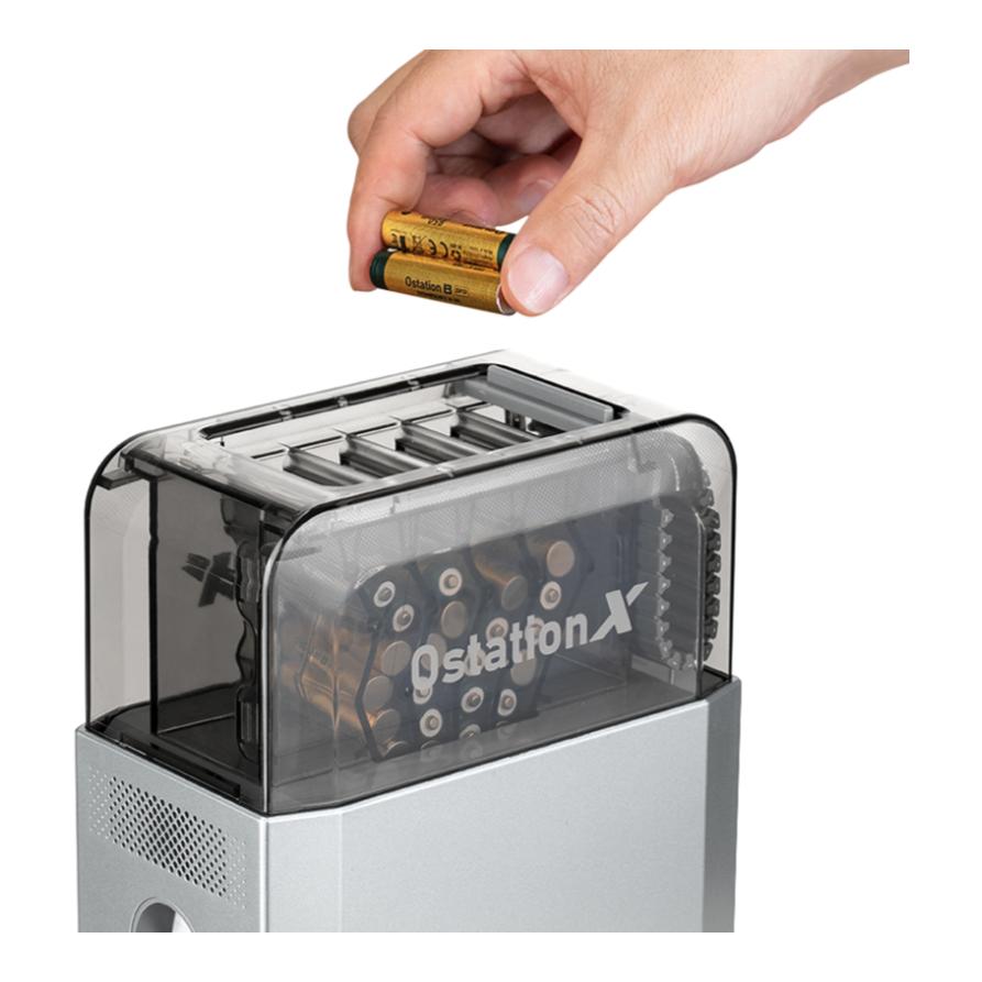 Ostation X AA mit 24 Akkus