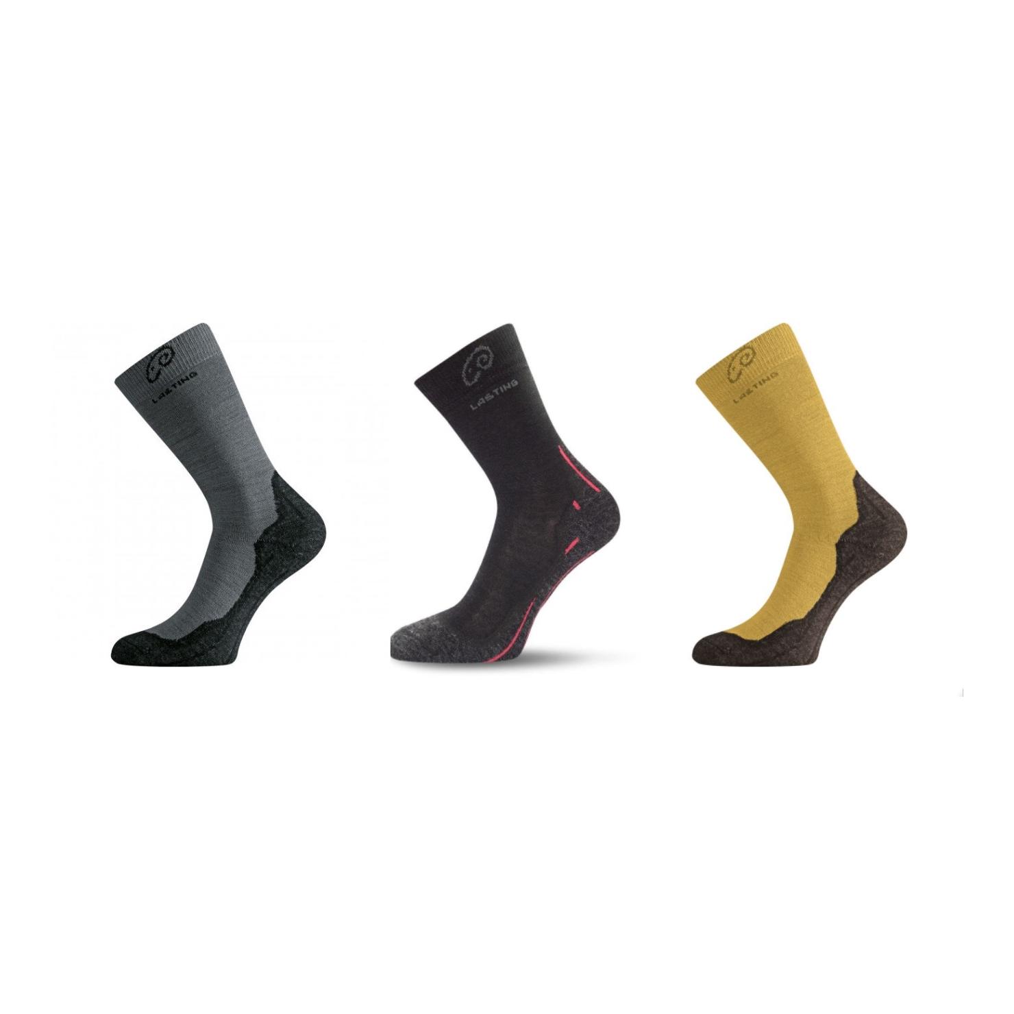 Lasting Trekkingsocken WHI Merinowolle 3er Multipack Unisex - Multi Color -