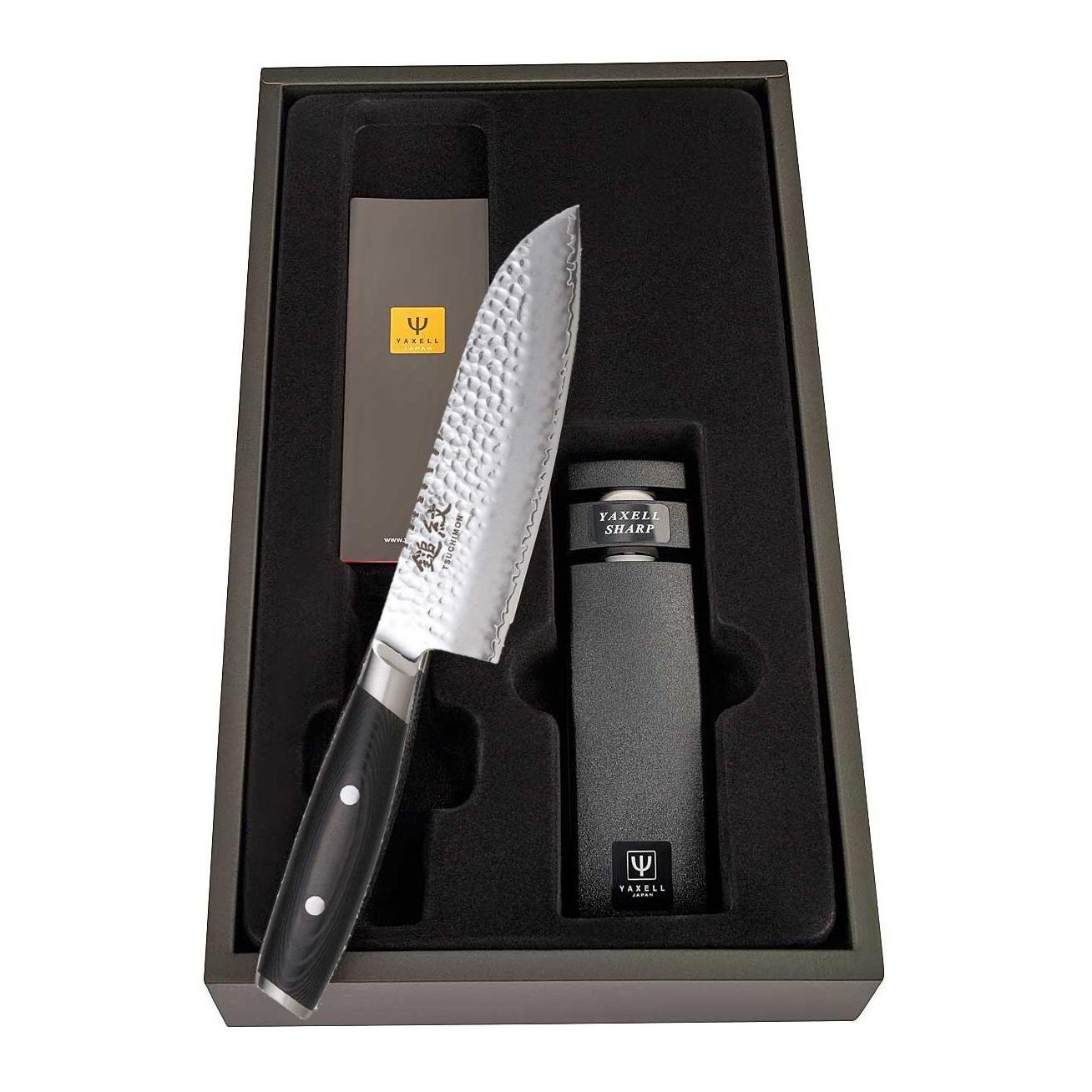 Kochmesser Geschenkset - TSUCHIMON mit Schärfer