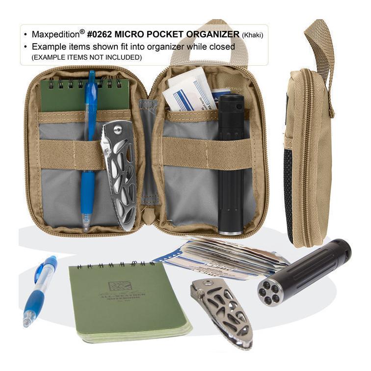 Micro Pocket Organizer - Khaki