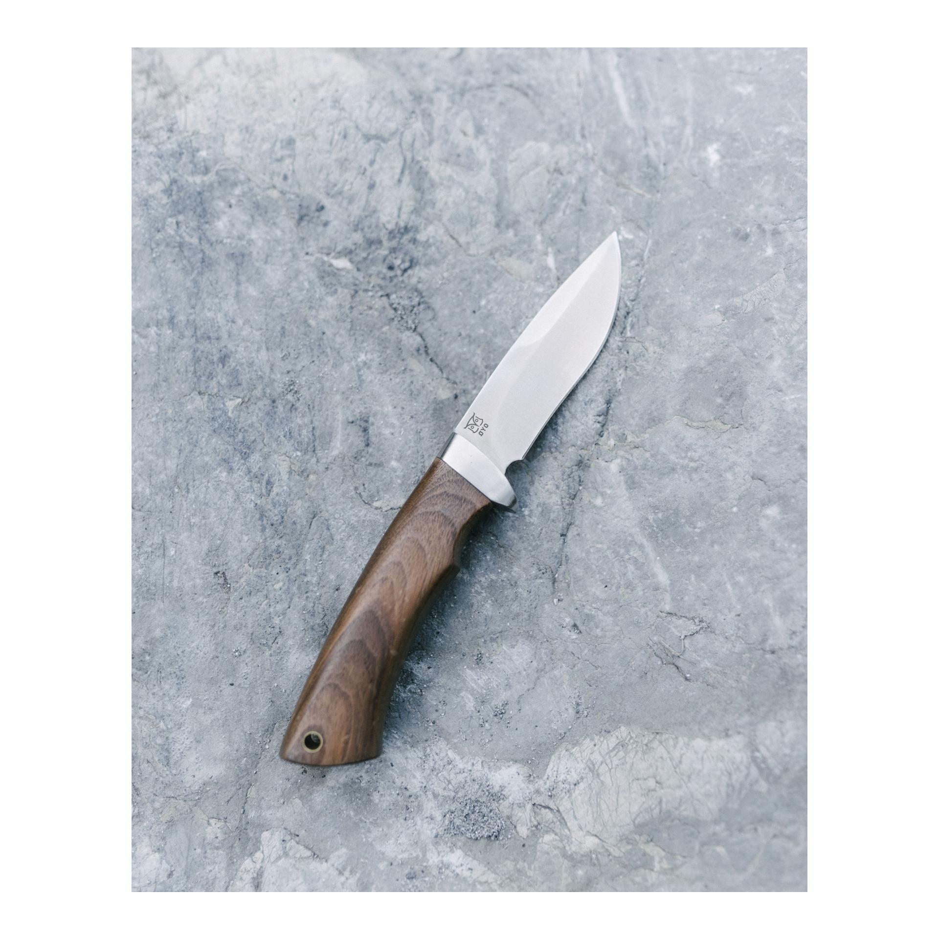 HALLINGSKARVET -  Couteau de chasse/de plein air avec étui de protection en cuir