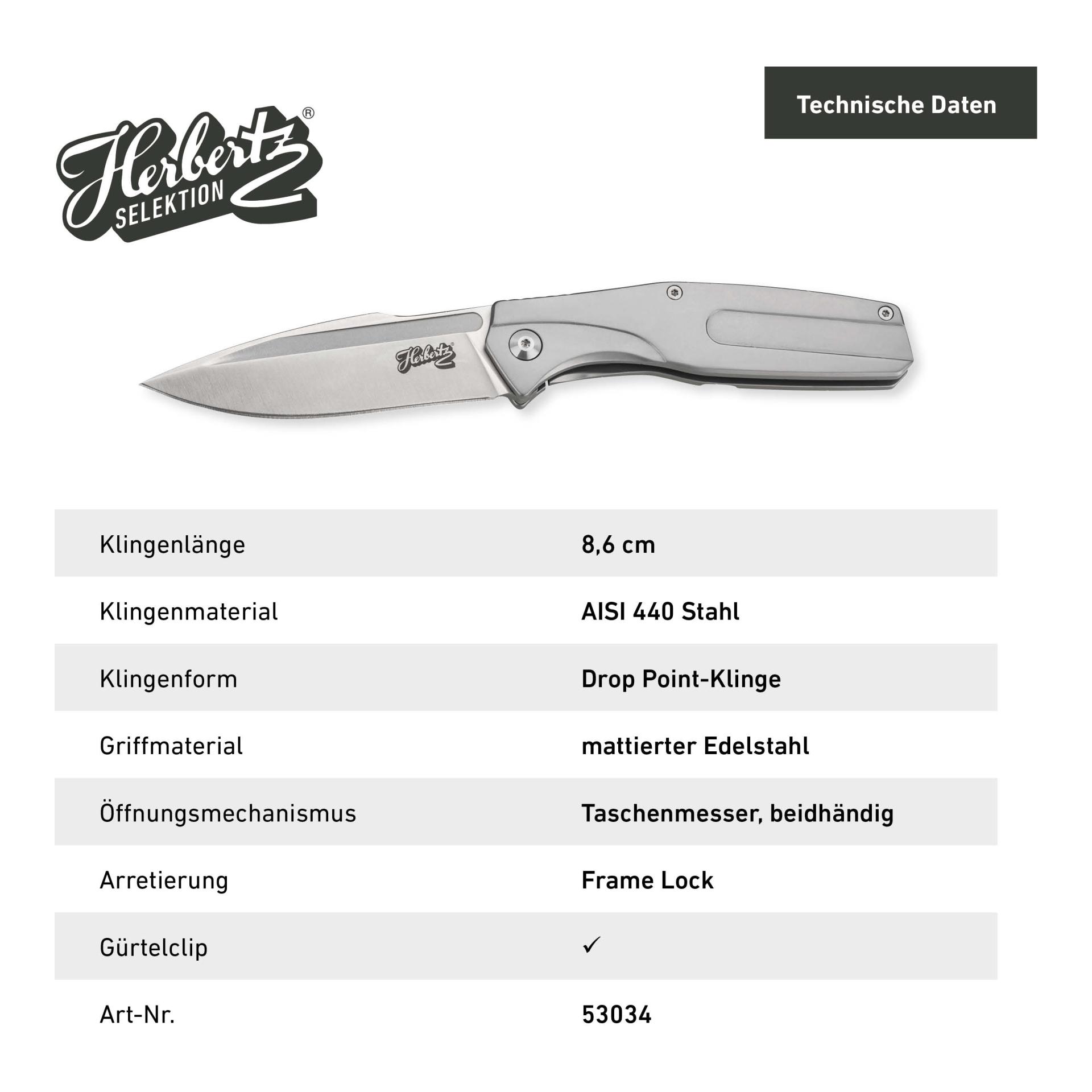 Taschenmesser Edelstahl