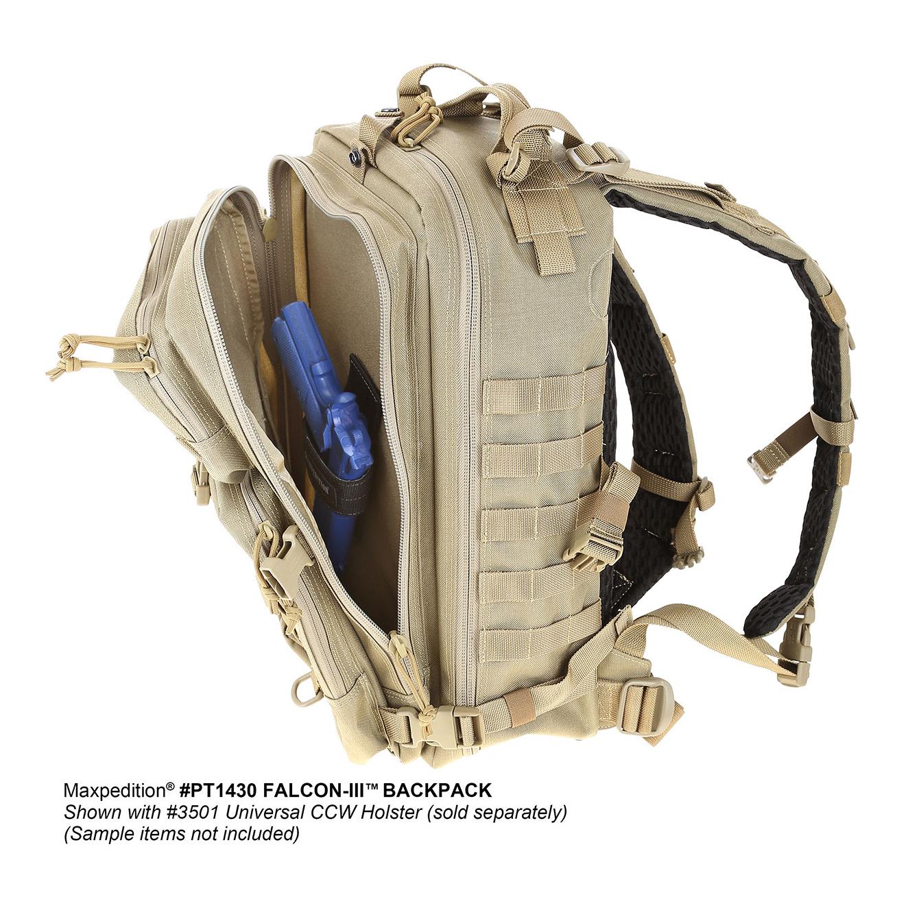 Falcon-III Rucksack 35L - Schwarz