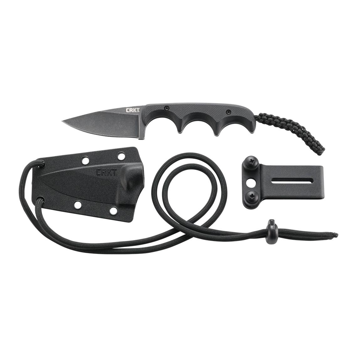 Minimalist® - Drop Point Black - EDC/Einsatzmesser mit Thermoplastic Scheide