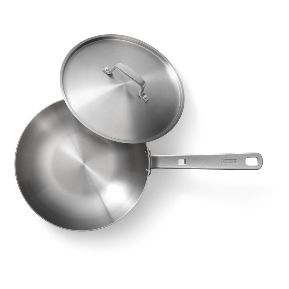 Wok Edelstahl 28 cm