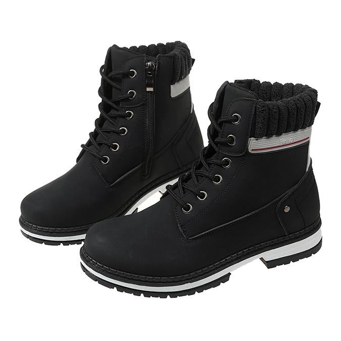 JoyFeet Winterschnürstiefelette Sonja - Schwarz -
