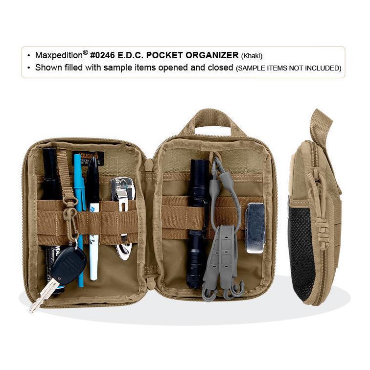 E.D.C. Pocket Organizer - Khaki