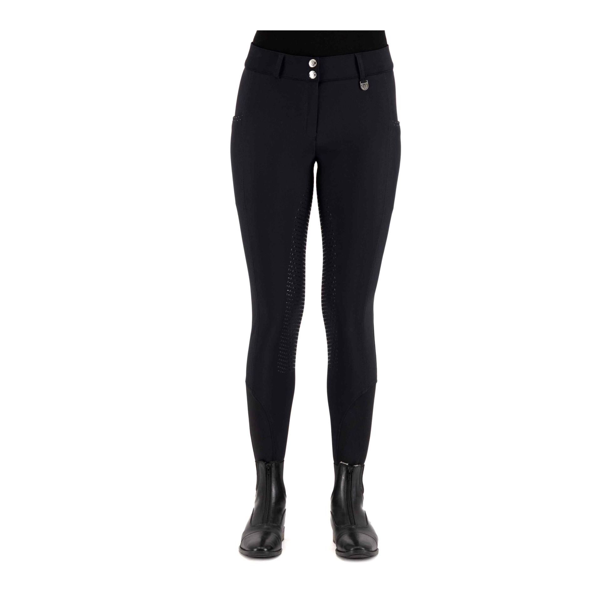 HV Polo Reithosen HVPMiranda Vollgrip Winter - Schwarz -