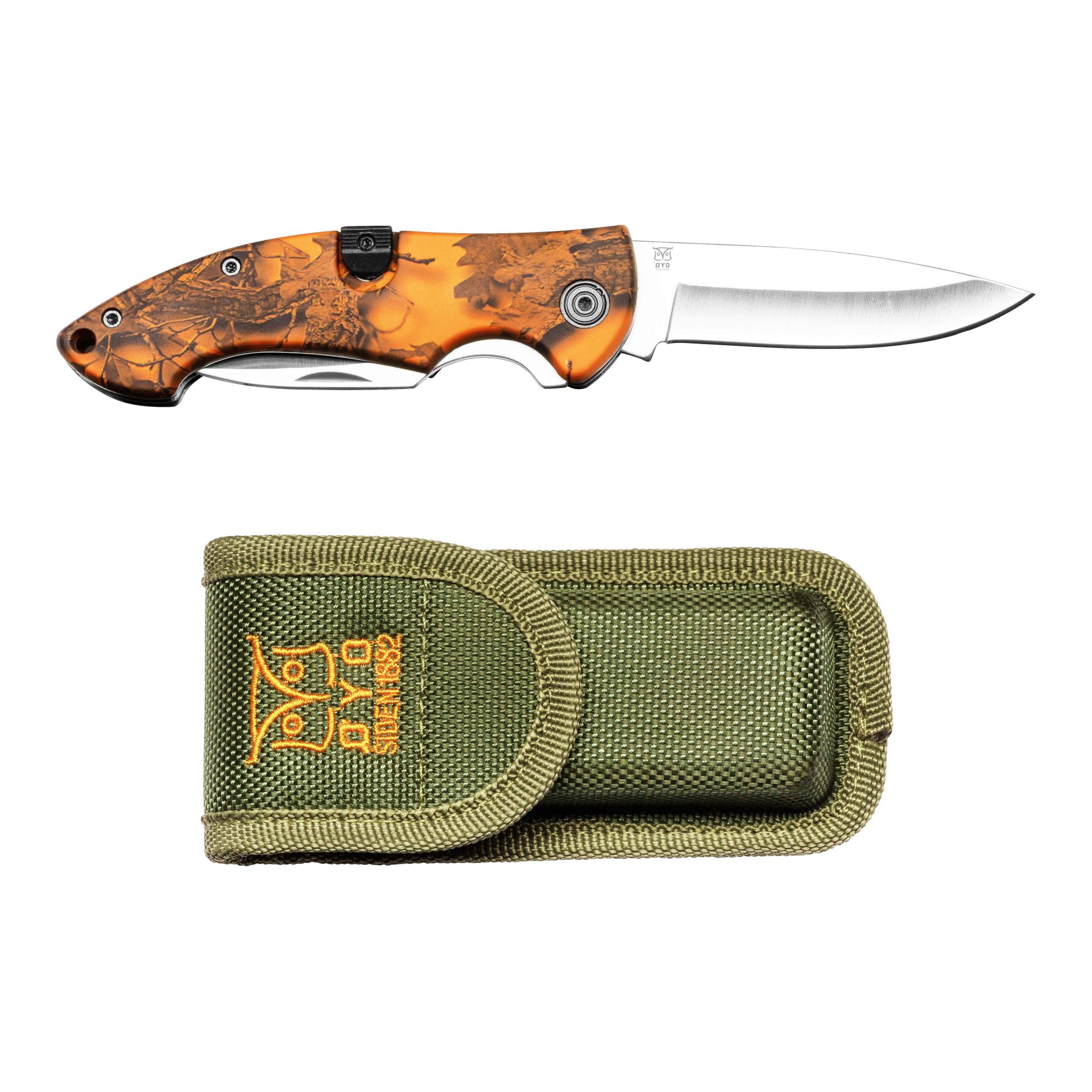 GEVIR DUO - Jagdklappmesser mit zwei Klingen und Hülle