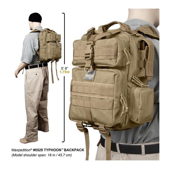Typhoon Rucksack 13L - Khaki / Foliage