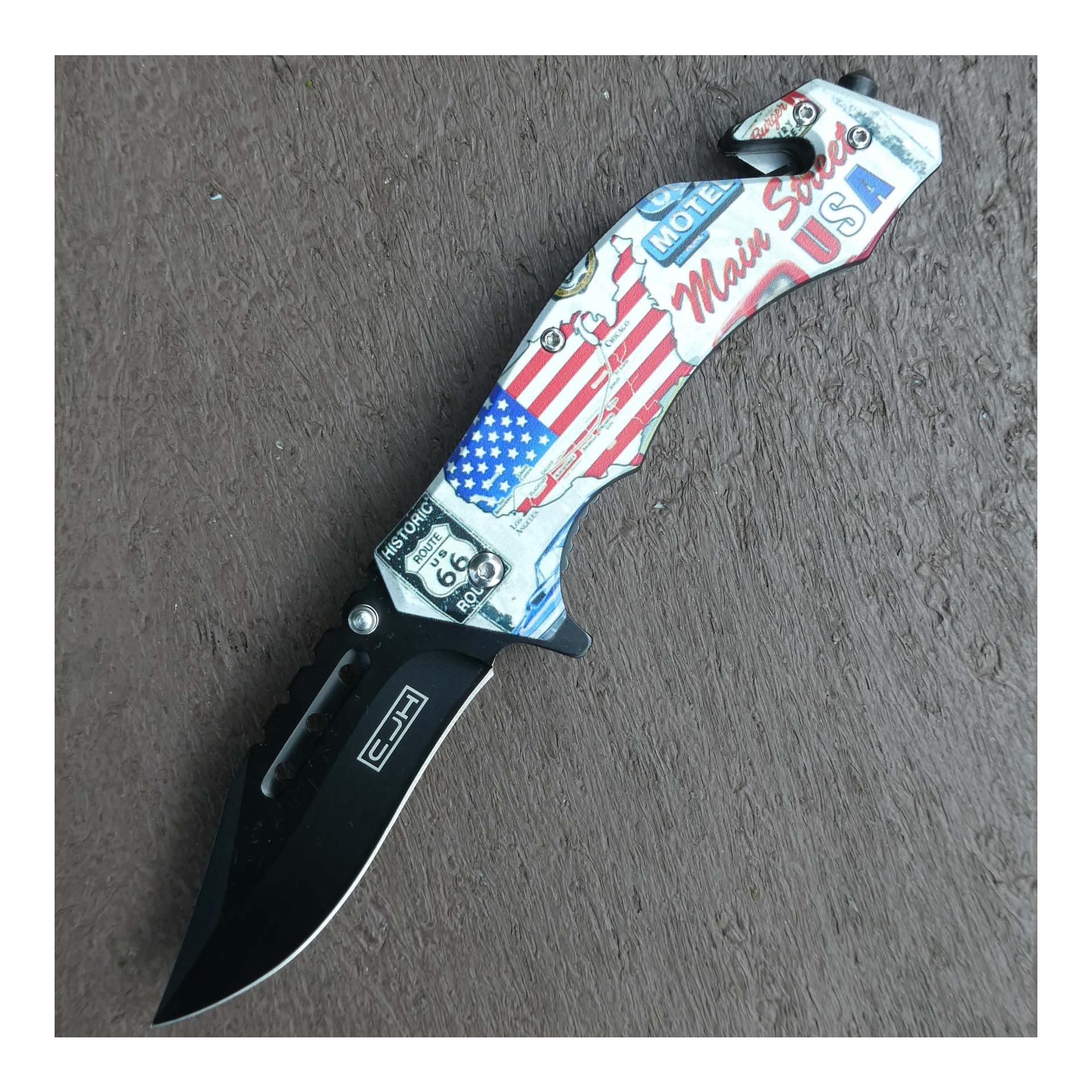 Rettungsmesser USA Flagge