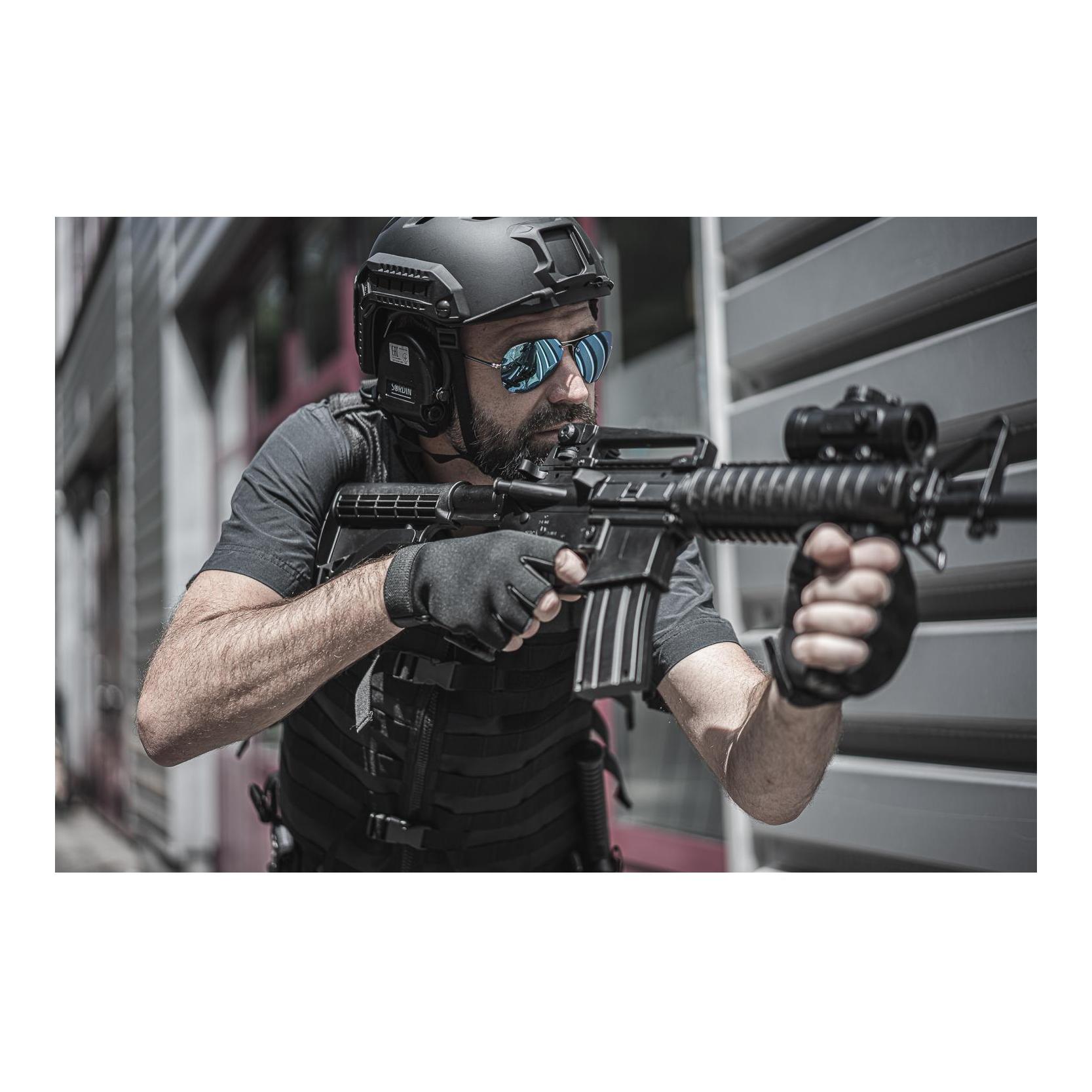 Supreme Pro X mit schwarzem Lederband und Gelkissen - Schwarze Cups