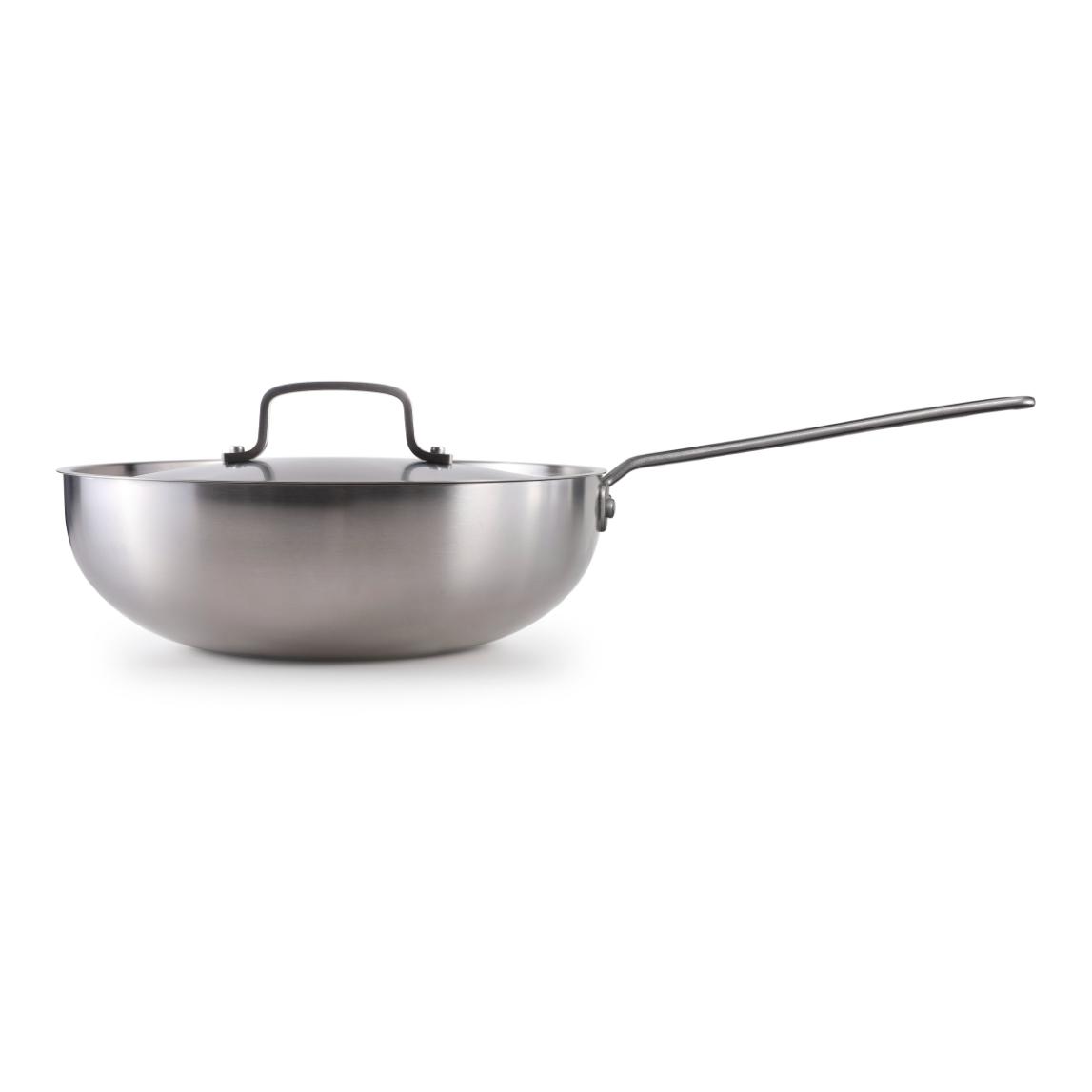Wok Edelstahl 28 cm