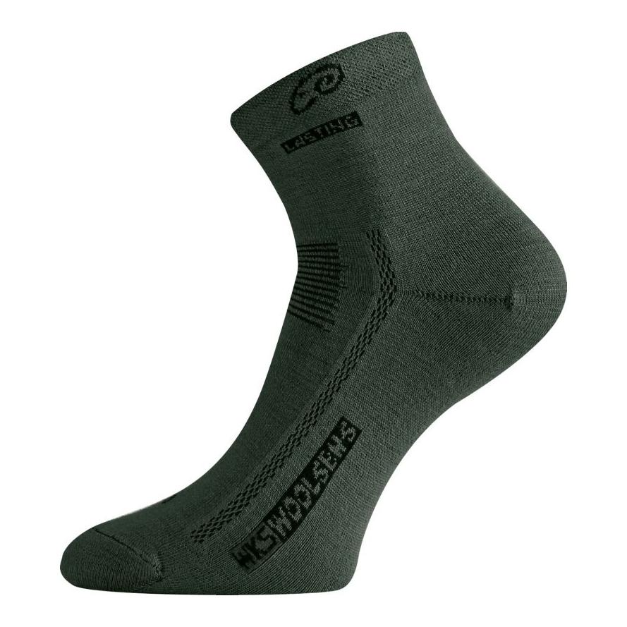WKS Merino Sommer Wandersocken Unisex halbhoch - dunkelgrün