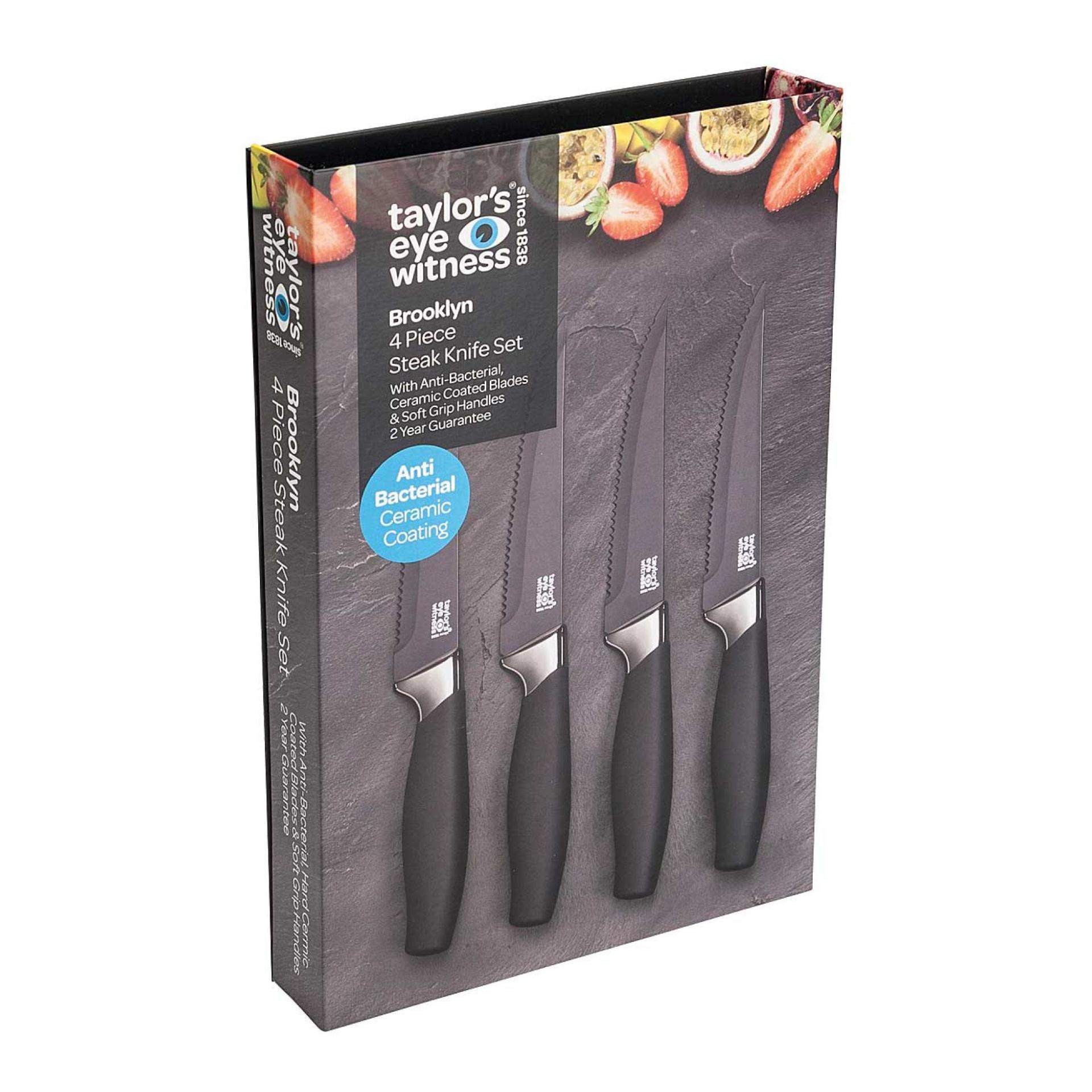 Steakmesser-Set - schwarz