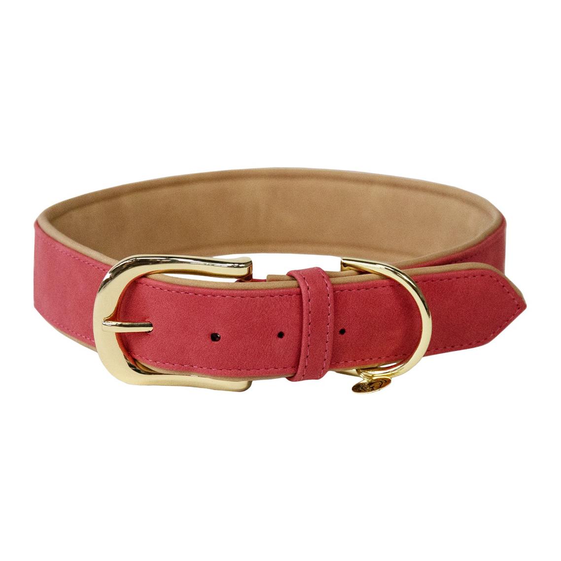 Kentucky Dogwear Hundehalsband Soft Vegan Leather - Red/Beige -
