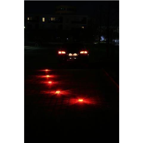 Event Artikel - LED Blitzer / Warnleuchte - Gelb - Koffer 6x Akku