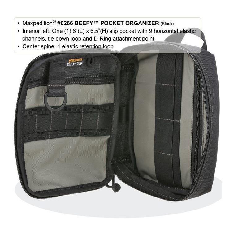 BEEFY™ Pocket Organizer - Schwarz