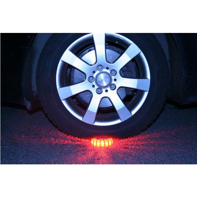 Event Artikel - LED Blitzer / Warnleuchte - Gelb - Koffer 6x Akku