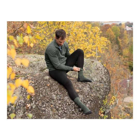 Descriptif du produit chaussettes d’hiver unisexe en laine Mérino WHI - jaune moutarde