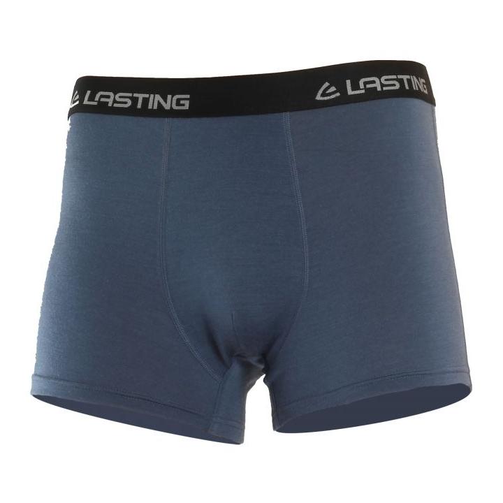 Lasting NORO Merinowolle Boxer-Shorts, 160gr - denim blue