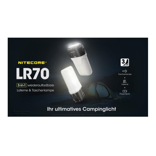 LR70 - 3000 Lumen mit Powerbank