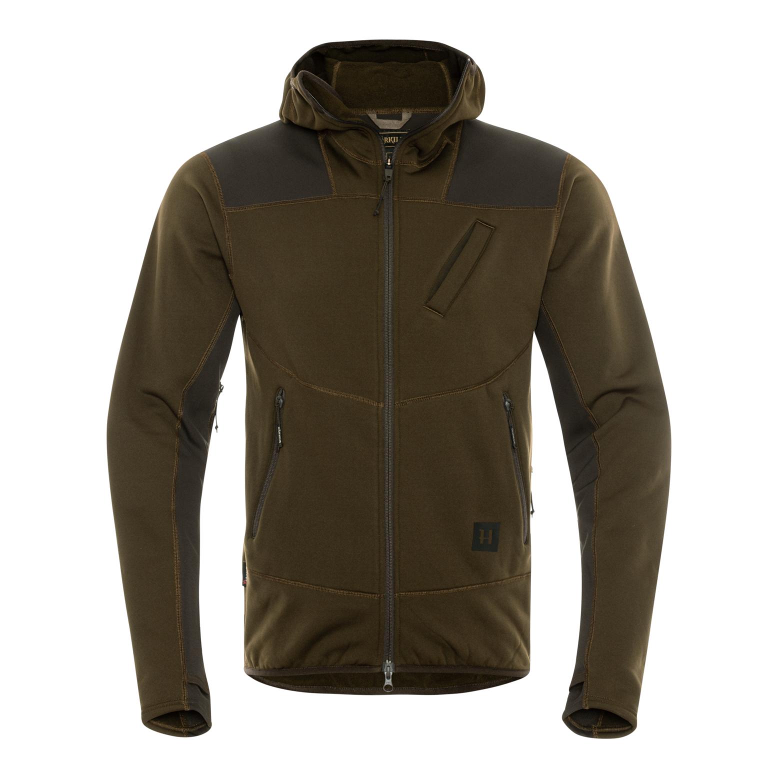 Härkila Deer Stalker Fleece Hoodie - Willow green/Shadow brown