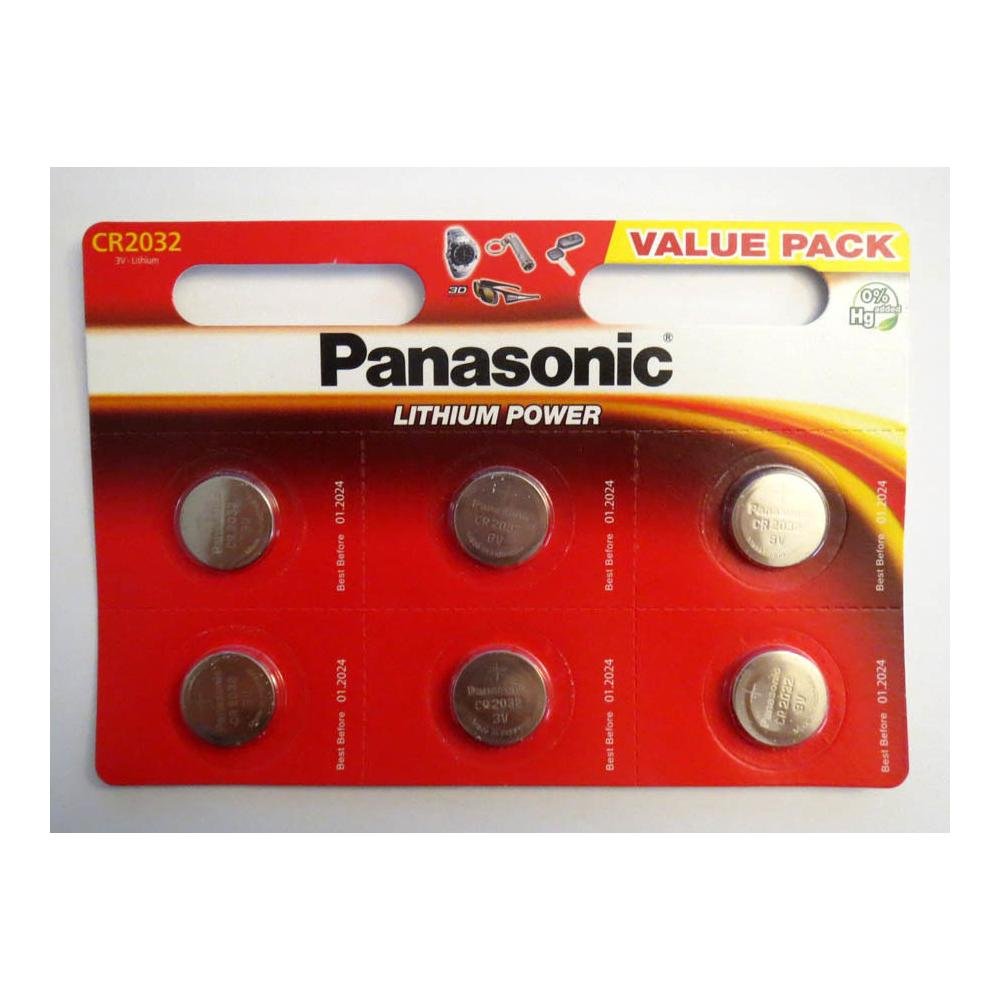 Pile CR2032 Panasonic Bouton Lithium 3V