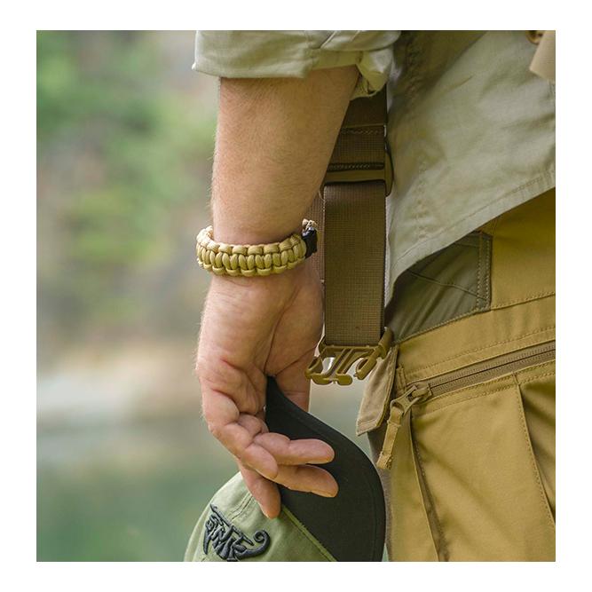 Survival Armband Paracord - Coyote