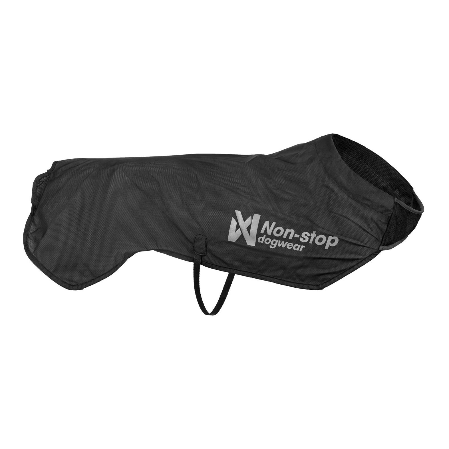 Non-stop Dogwear Hunderegenmantel Trail Light Dog Jacket - Schwarz -