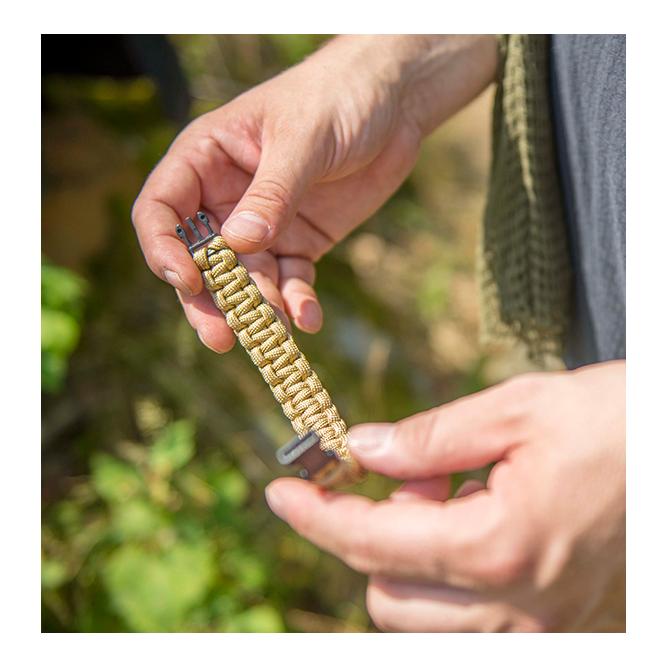 Survival Armband Paracord - Coyote
