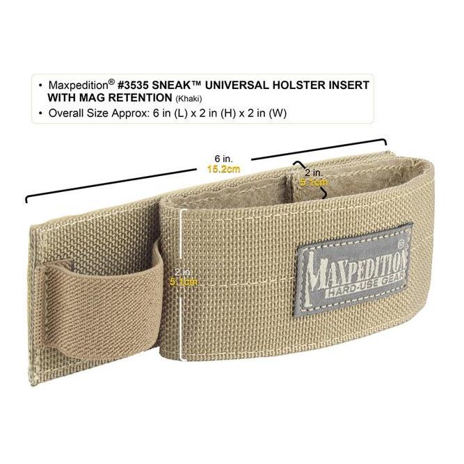 Maxpedition SNEAK™ Universal Holster Insert mit Mag Retention - noir