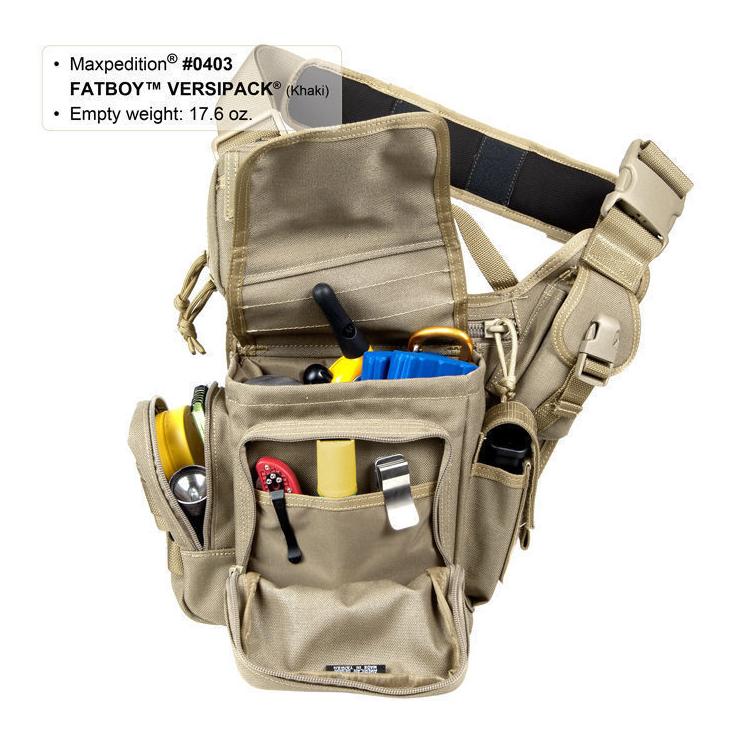 FatBoy Versipack Umhängetasche Schwarz