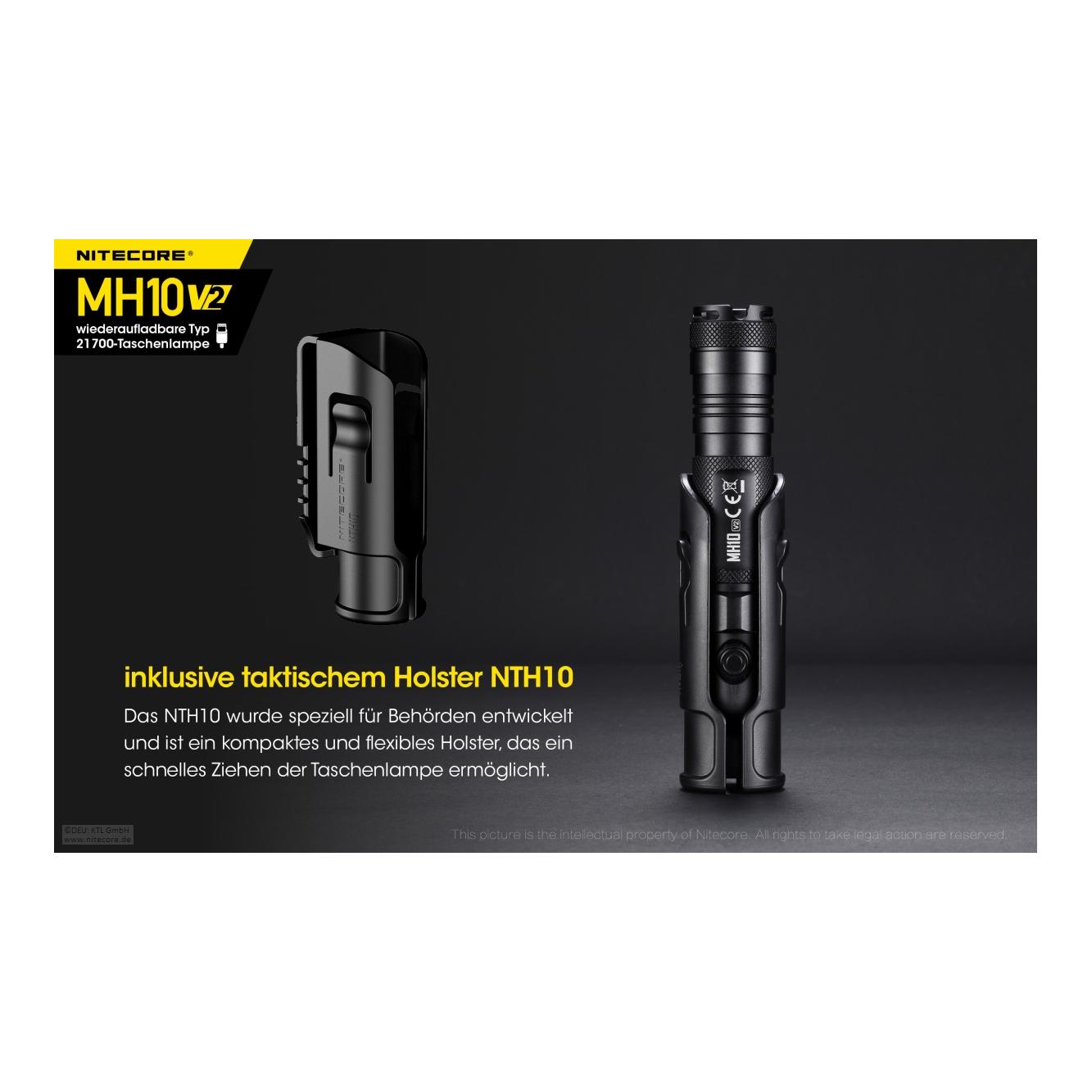 MH10 V2 Taschenlampe 1200 Lumen