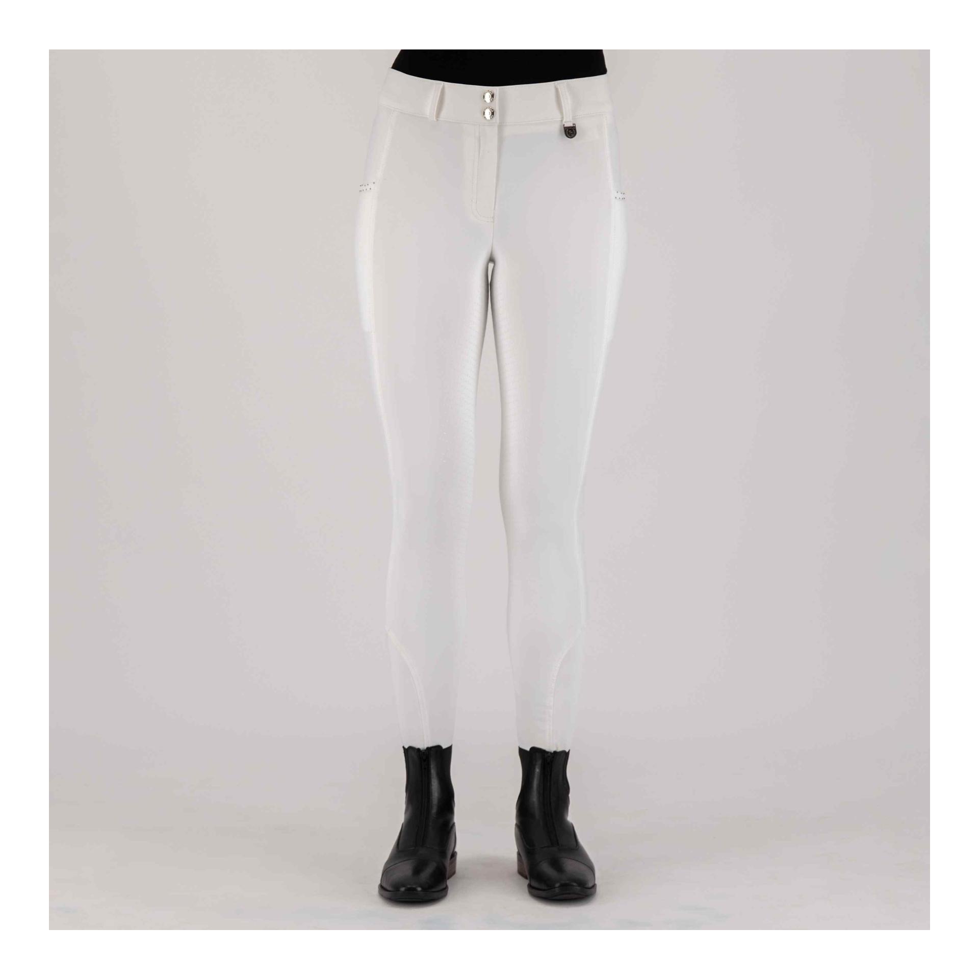 HV Polo Reithose HVPMiranda Full Grip Damen - Weiss -