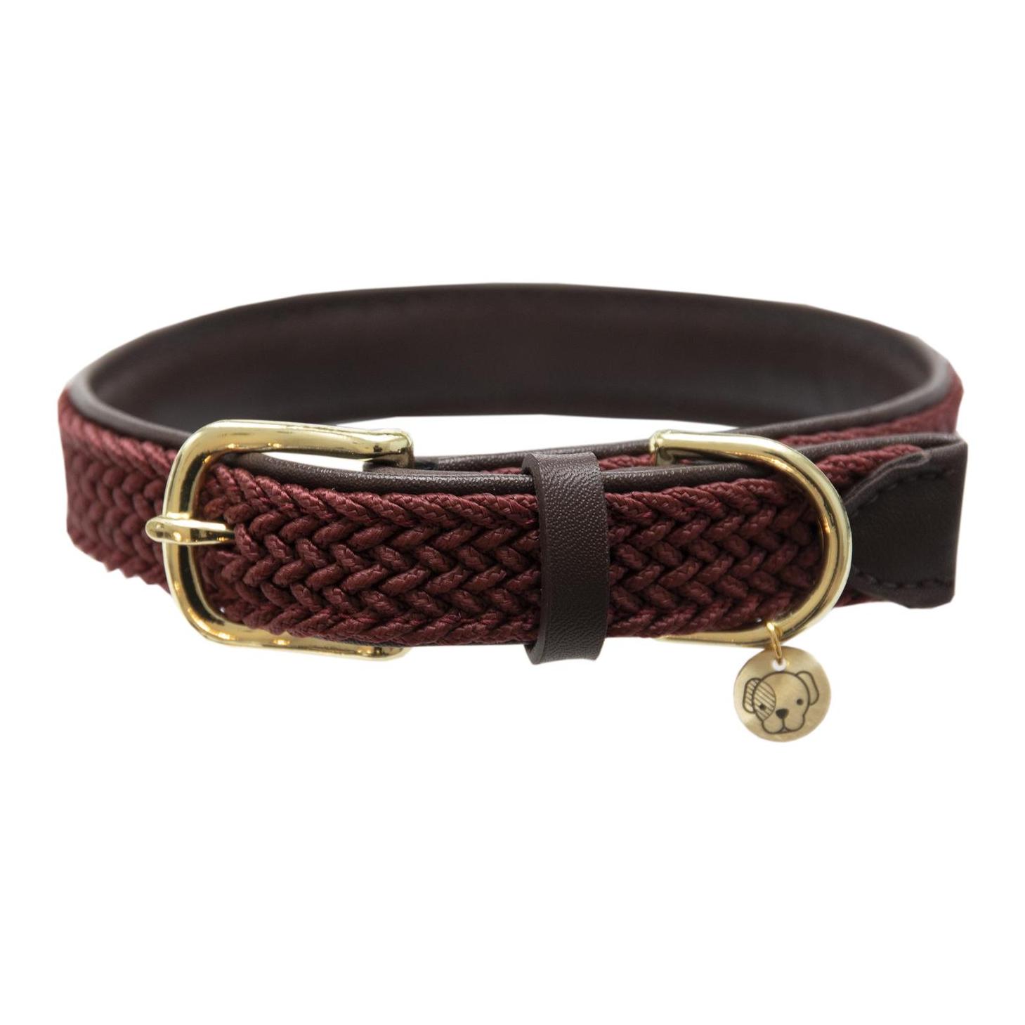 Kentucky Dogwear Hundehalsband Nylon geflochten - bordeaux