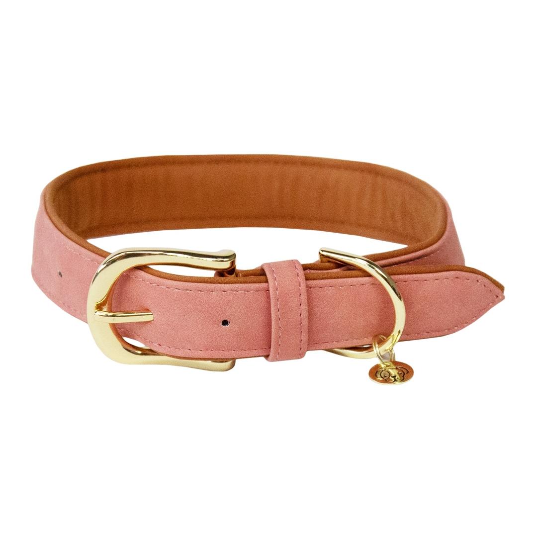 Kentucky Dogwear Hundehalsband Soft Vegan Leather - Peach/Brown -