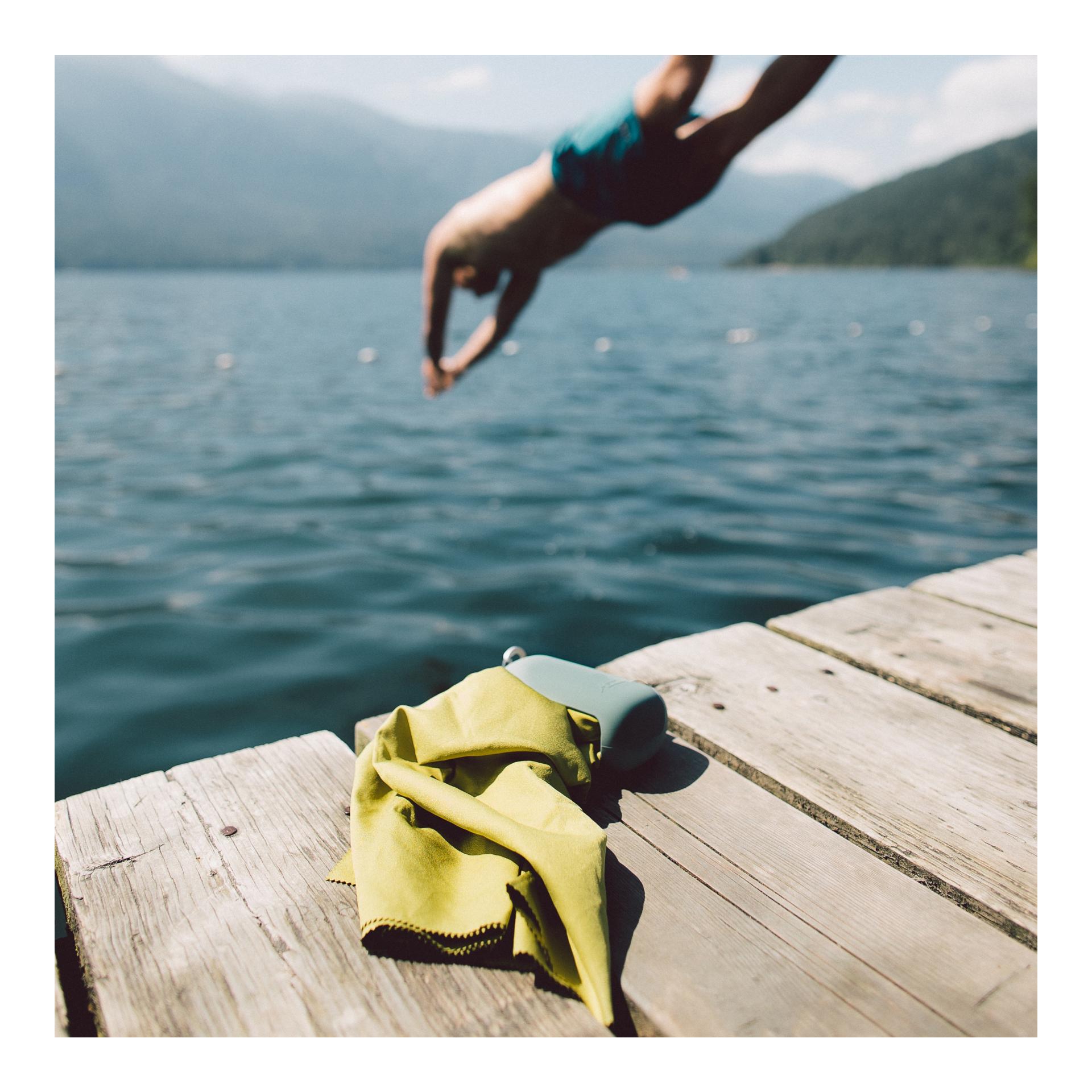 NanoDry Towel Gross - grün