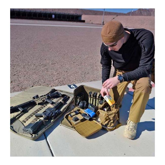 Single Pistol Wallet Cordura - Schwarz