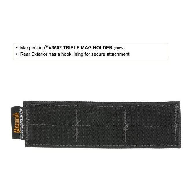 Suport modulable de rangement triple de Maxpedition - noir