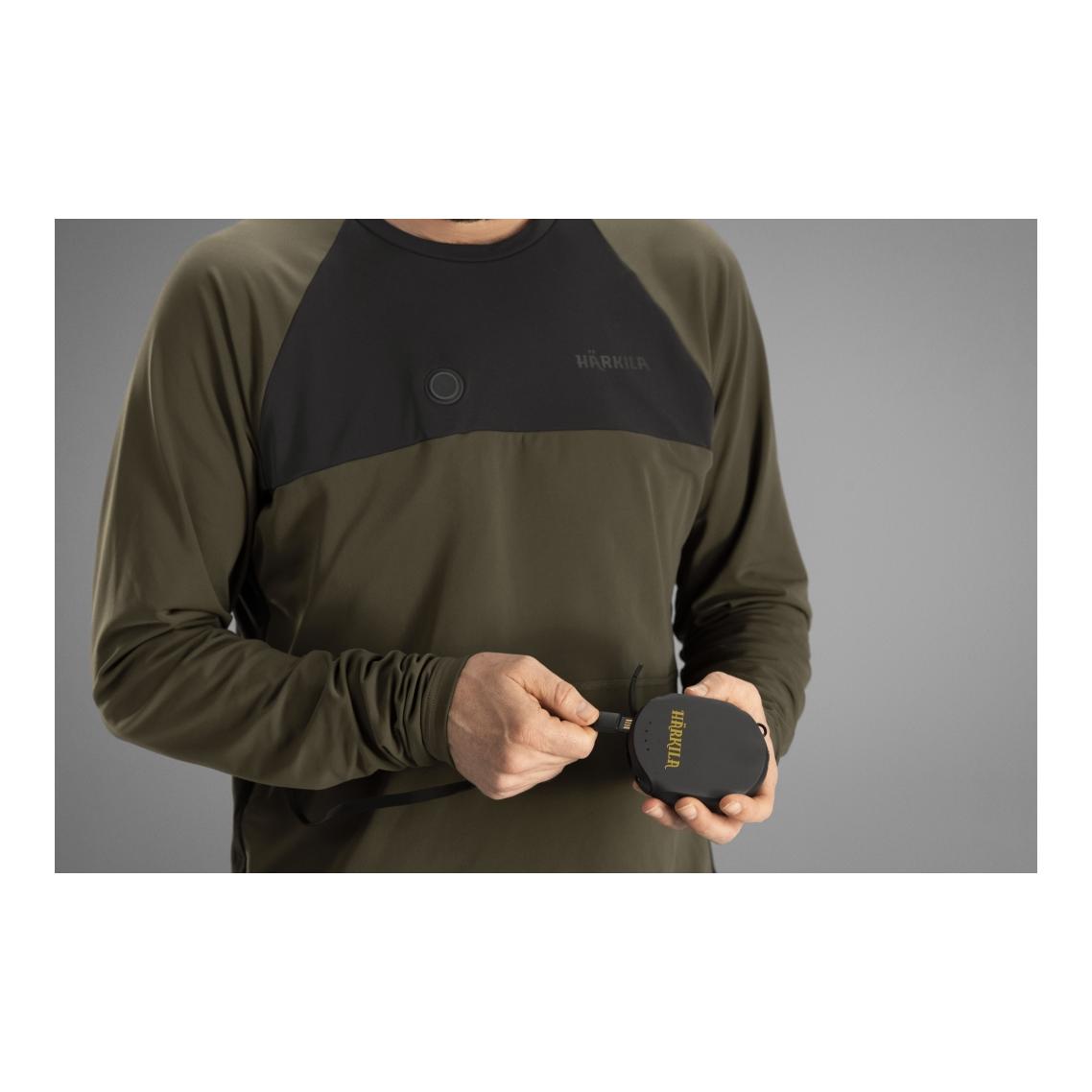 Heat L/S T-Shirt - willow green/black