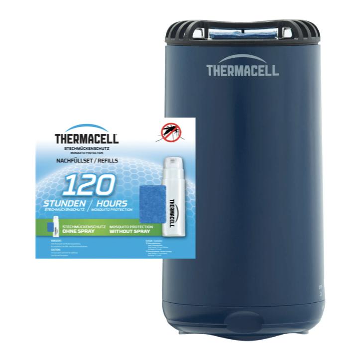 Thermacell Set: Protect HALOmini Navy +recharges 120+hr
