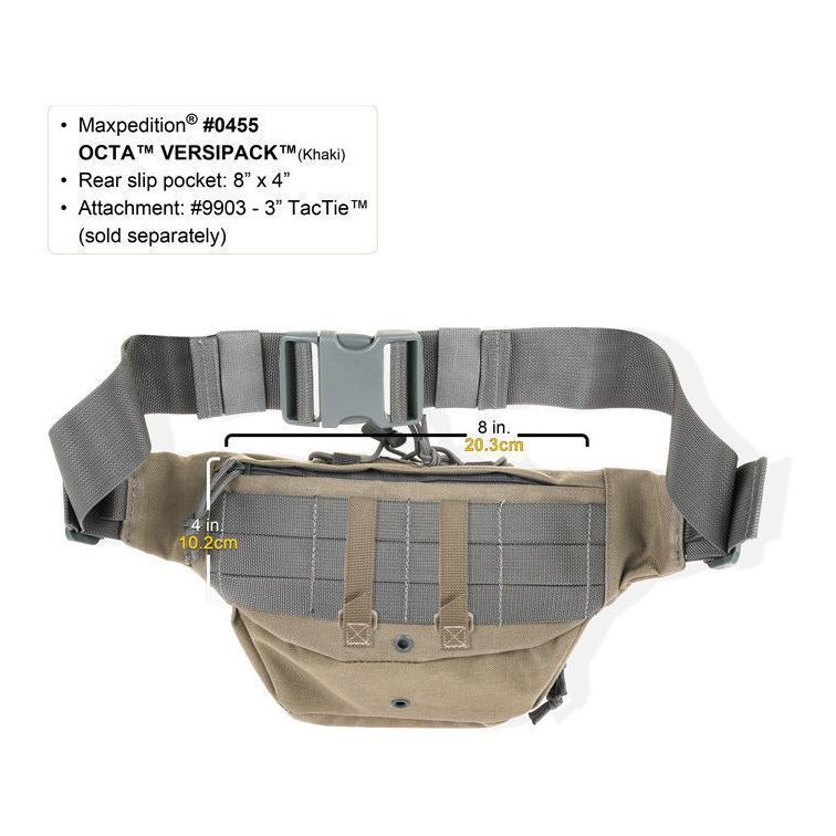 Bauchtasche Octa Versipack - Schwarz